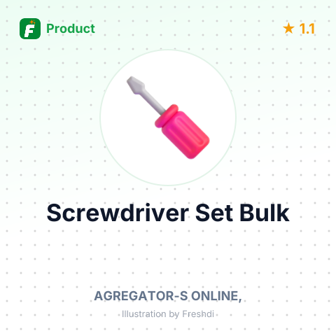 Hollow Plum Blossom Extended S2 Screwdriver Set – summary card, no photo uploaded yet