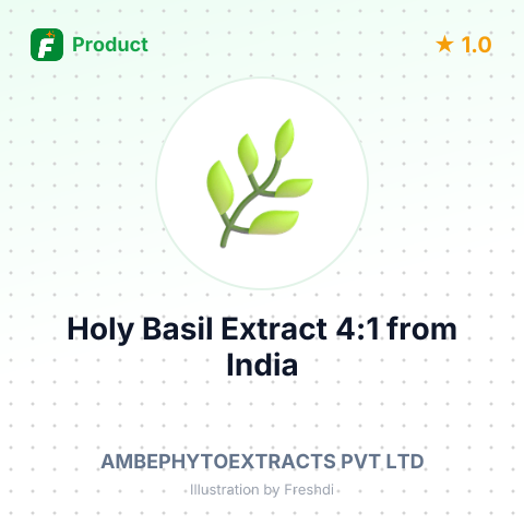 Holy Basil Extract 4:1 – summary card, no photo uploaded yet