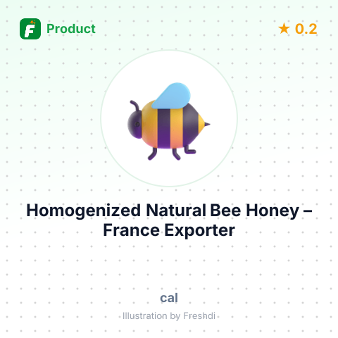 Homogenized Natural Bee Honey – summary card, no photo uploaded yet