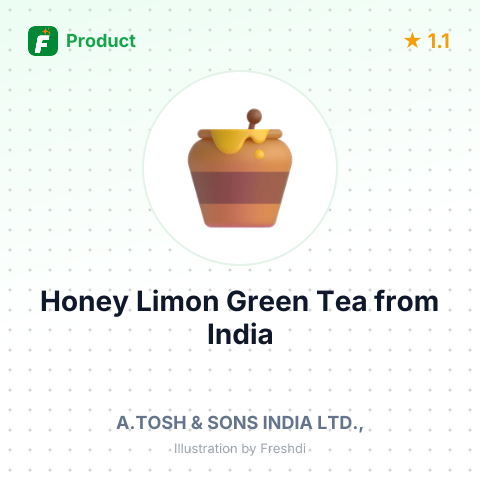 Honey Limon Green Tea – summary card, no photo uploaded yet