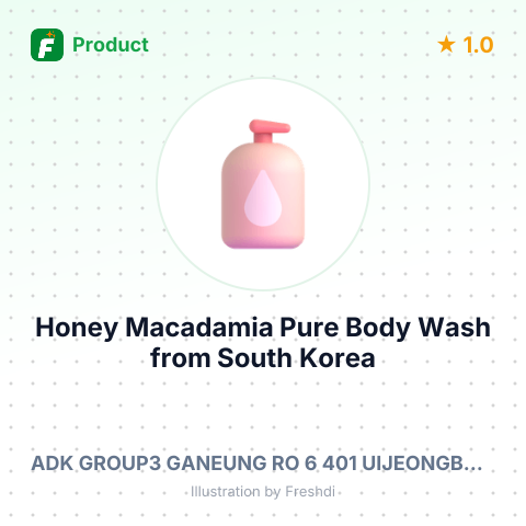 Honey Macadamia Pure Body Wash – summary card, no photo uploaded yet