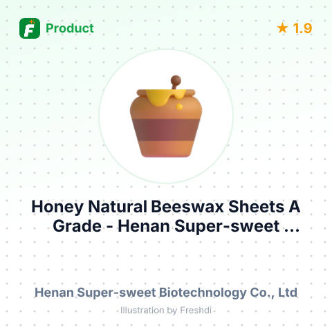 Honey Natural Beeswax Sheets A Grade – summary card, no photo uploaded yet