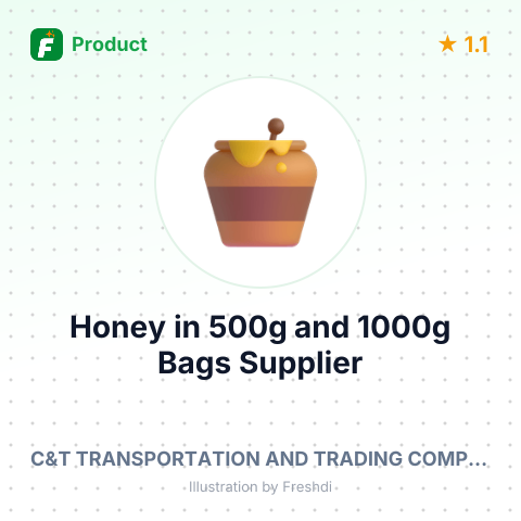 Honey in 500g and 1000g Bags – summary card, no photo uploaded yet