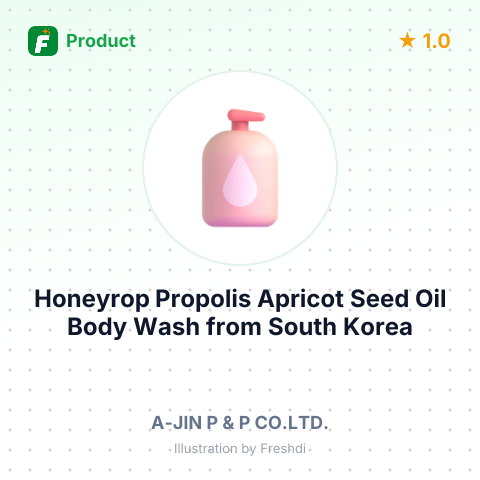 Honeyrop Propolis Apricot Seed Oil Body Wash – summary card, no photo uploaded yet