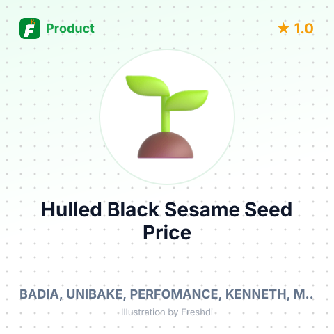 Hulled Black Sesame Seed – summary card, no photo uploaded yet