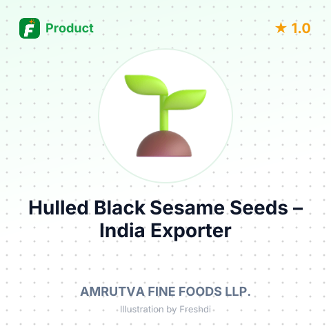 Hulled Black Sesame Seeds – summary card, no photo uploaded yet