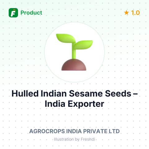 Hulled Indian Sesame Seeds – summary card, no photo uploaded yet