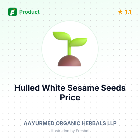 Hulled White Sesame Seeds – summary card, no photo uploaded yet