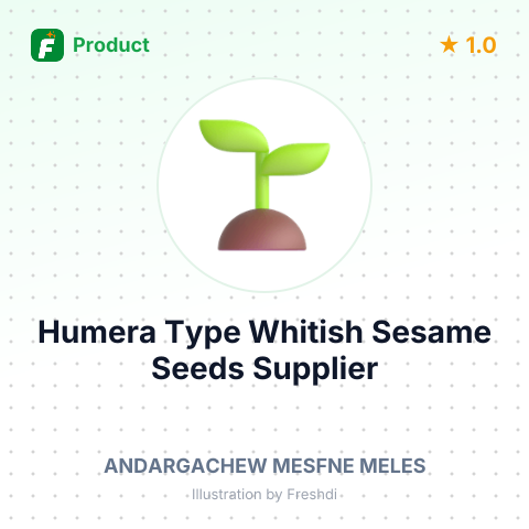 Humera Type Whitish Sesame Seeds – summary card, no photo uploaded yet