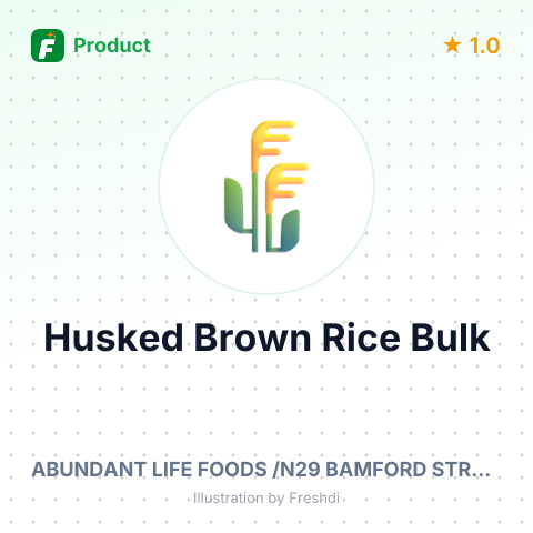 Husked Brown Rice – summary card, no photo uploaded yet