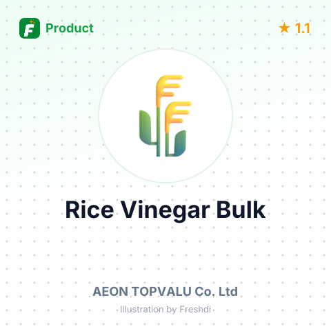 Hwanman Rice Vinegar – summary card, no photo uploaded yet