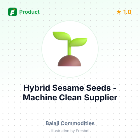 Hybrid Sesame Seeds - Machine Clean – summary card, no photo uploaded yet