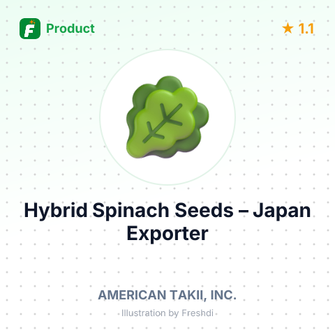 Hybrid Spinach Seeds – summary card, no photo uploaded yet
