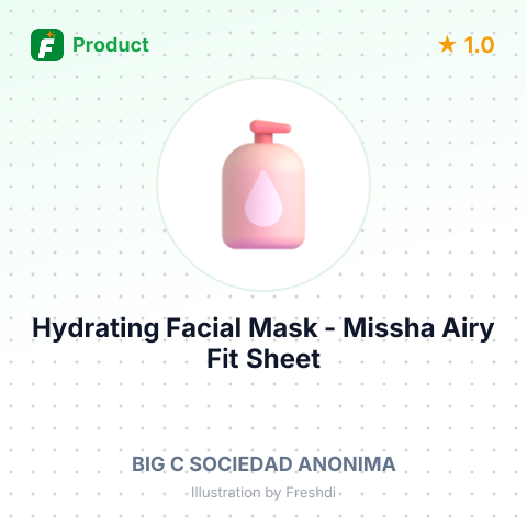 Hydrating Facial Mask - Missha Airy Fit Sheet Mask Rice – summary card, no photo uploaded yet