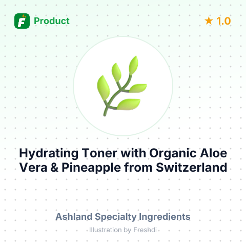 Hydrating Toner with Organic Aloe Vera & Pineapple – summary card, no photo uploaded yet