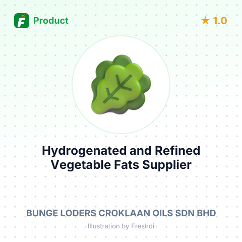 Hydrogenated and Refined Vegetable Fats – product summary card, no photo uploaded yet