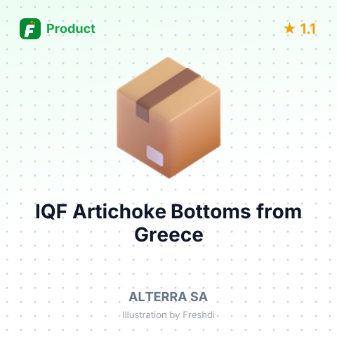 IQF Artichoke Bottoms – summary card, no photo uploaded yet