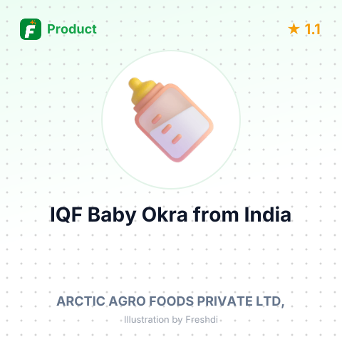 IQF Baby Okra – summary card, no photo uploaded yet