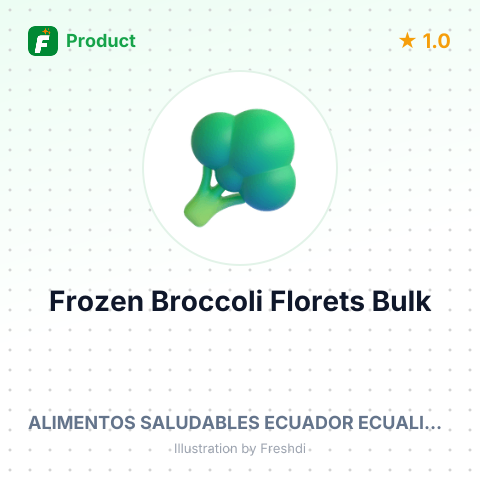 IQF Broccoli Florets 15/30 – summary card, no photo uploaded yet