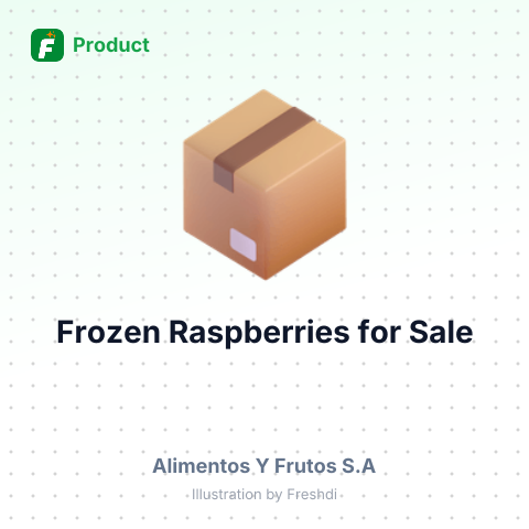 IQF Frozen Raspberries – summary card, no photo uploaded yet