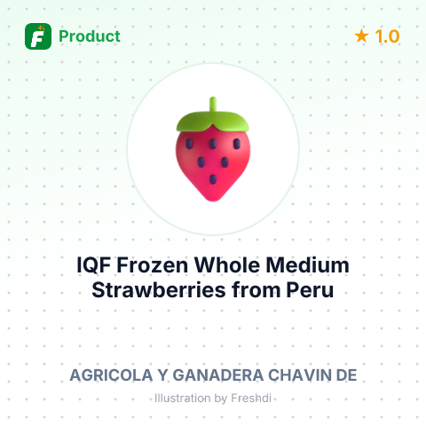 IQF Frozen Whole Medium Strawberries – summary card, no photo uploaded yet
