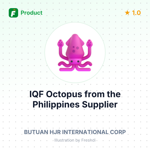 IQF Octopus from the Philippines – summary card, no photo uploaded yet