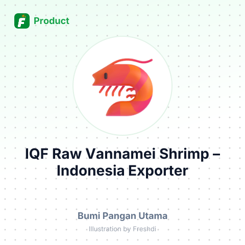 IQF Raw Vannamei Shrimp – summary card, no photo uploaded yet