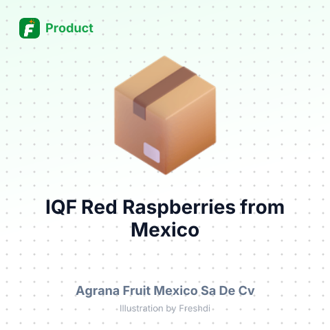 IQF Red Raspberries – summary card, no photo uploaded yet