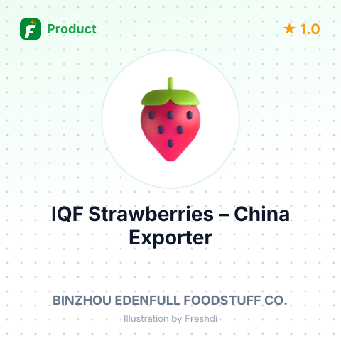 IQF Strawberries – summary card, no photo uploaded yet