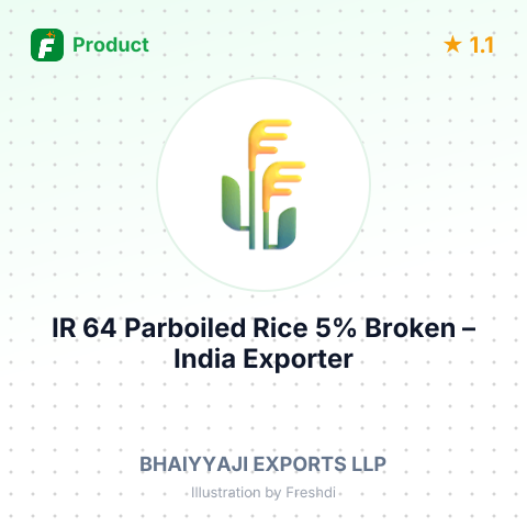 IR 64 Parboiled Rice 5% Broken – summary card, no photo uploaded yet