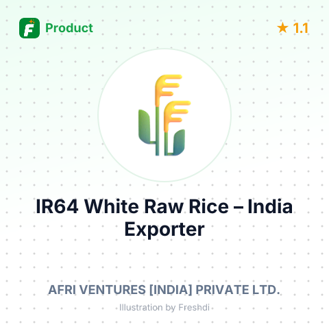 IR64 White Raw Rice – summary card, no photo uploaded yet