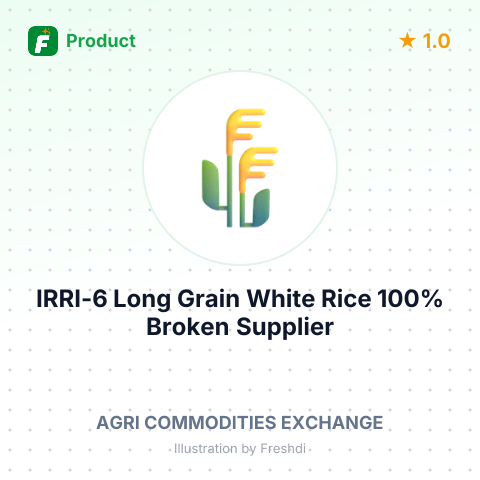 IRRI-6 Long Grain White Rice 100% Broken – summary card, no photo uploaded yet