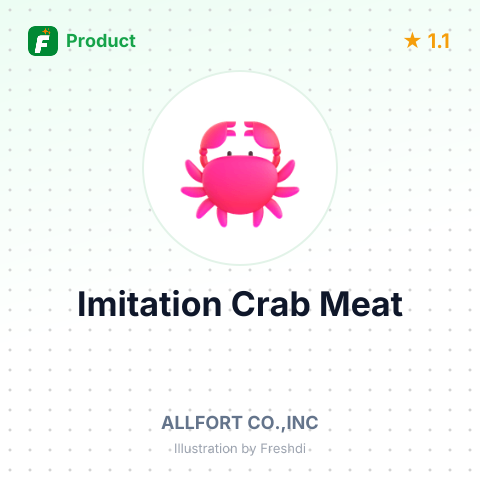 Imitation Crab Meat – summary card, no photo uploaded yet
