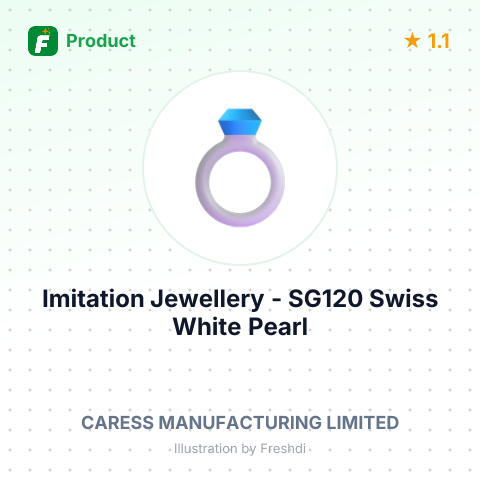 Imitation Jewellery - SG120 Swiss White Pearl JN07 GP – summary card, no photo uploaded yet