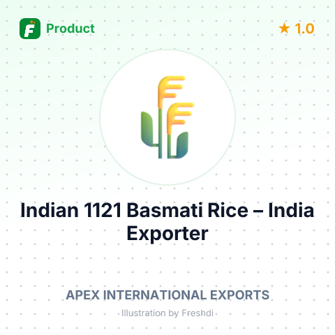 Indian 1121 Basmati Rice – summary card, no photo uploaded yet