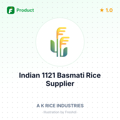 Indian 1121 Basmati Rice – summary card, no photo uploaded yet