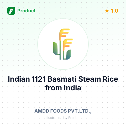 Indian 1121 Basmati Steam Rice – summary card, no photo uploaded yet