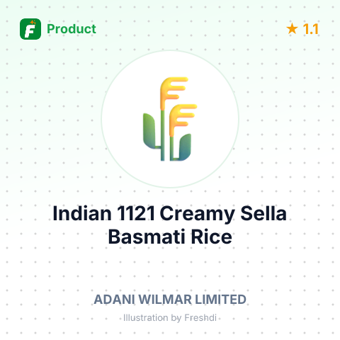 Indian 1121 Creamy Sella Basmati Rice – summary card, no photo uploaded yet