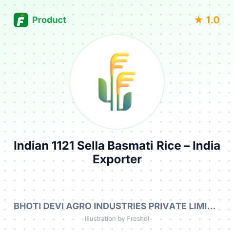 Indian 1121 Sella Basmati Rice – summary card, no photo uploaded yet