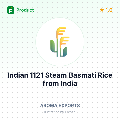 Indian 1121 Steam Basmati Rice – summary card, no photo uploaded yet