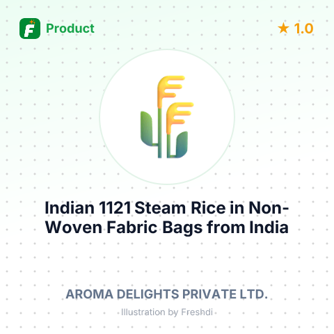 Indian 1121 Steam Rice in Non-Woven Fabric Bags – summary card, no photo uploaded yet