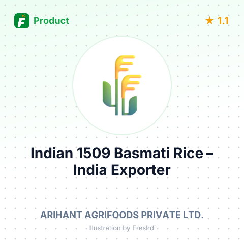 Indian 1509 Basmati Rice – summary card, no photo uploaded yet