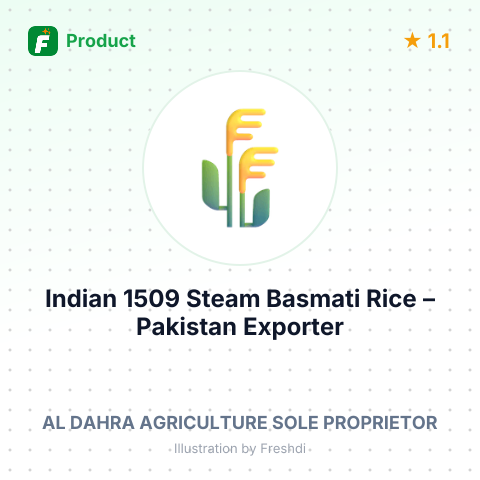 Indian 1509 Steam Basmati Rice – summary card, no photo uploaded yet