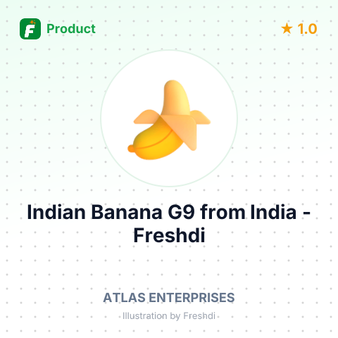 Indian Banana G9 – product summary card, no photo uploaded yet