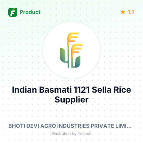 Indian Basmati 1121 Sella Rice – summary card, no photo uploaded yet