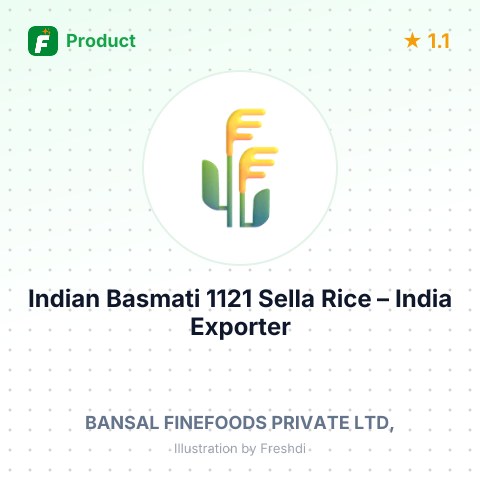 Indian Basmati 1121 Sella Rice – product summary card, no photo uploaded yet