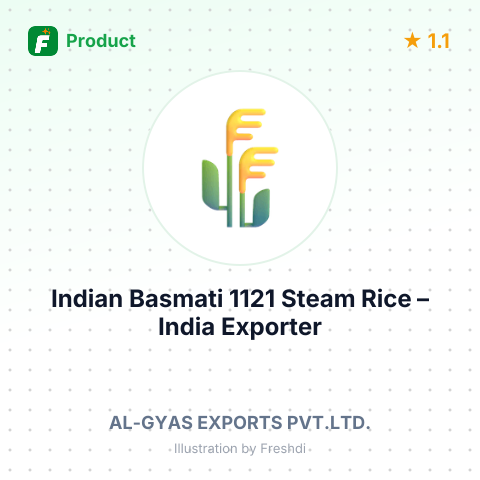 Indian Basmati 1121 Steam Rice – summary card, no photo uploaded yet