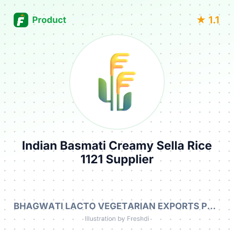 Indian Basmati Creamy Sella Rice, 1121 – summary card, no photo uploaded yet