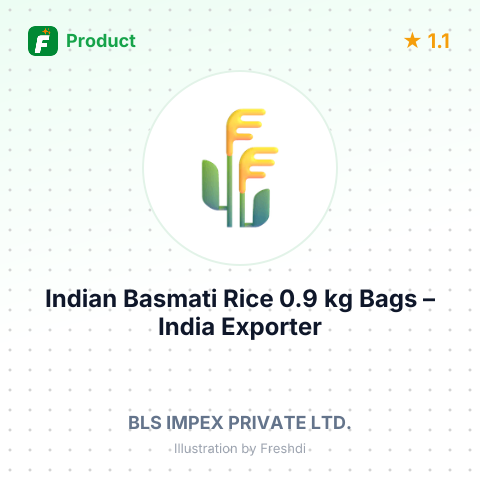 Indian Basmati Rice 0.9 kg Bags – summary card, no photo uploaded yet