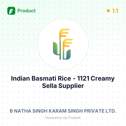 Indian Basmati Rice - 1121 Creamy Sella – summary card, no photo uploaded yet
